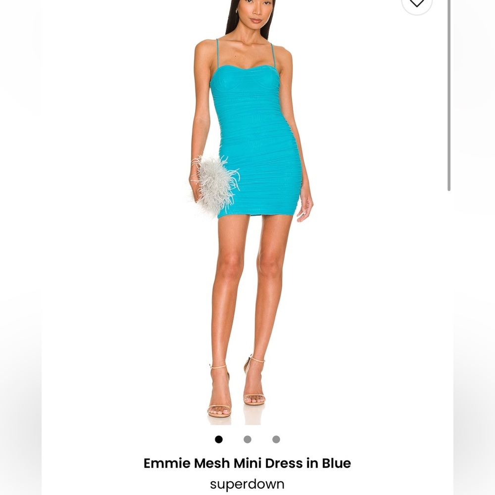 Superdown emmie mesh mini dress